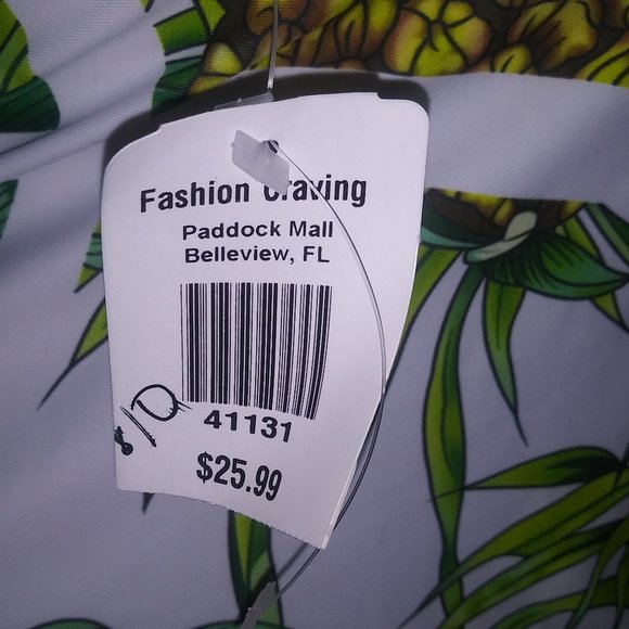 Fashion Craving Pineapple One piece Swimsuit NWT - Picture 7 of 8